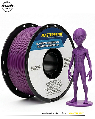Filamento PETG Roxo 1.75mm 1kg para Impressora 3D – Masterprint