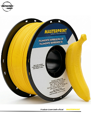 Filamento PETG Amarelo 1.75mm 1kg para Impressora 3D – Masterprint