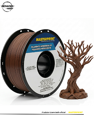 Filamento PETG Marrom 1.75mm 1kg para Impressora 3D – Masterprint