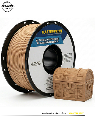 Filamento PETG Madeira 1.75mm 1kg para Impressora 3D – Masterprint