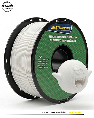 Filamento PLA Branco 1.75mm 1kg para Impressora 3D – Masterprint