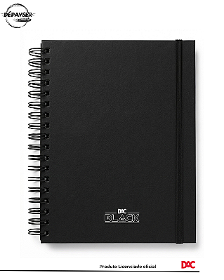 Caderno Universitario Smart 80 Folhas 200x275mm 10 divisórias 90g All Black - Dac