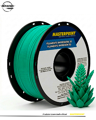 Filamento PETG Verde 1.75mm 1kg para Impressora 3D – Masterprint