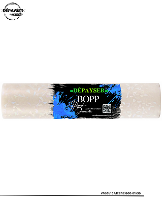 BOPP Holográfico Diamante / Caquinhos Para Laminação a Quente Bobina A4 22cm x 50m 25 Micras Dépayser