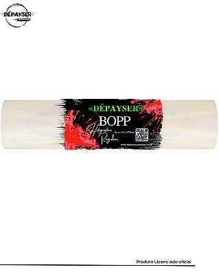 BOPP Holográfico Regular Para Laminação a Quente Bobina A4 22cm x 50m 25 Micras Dépayser