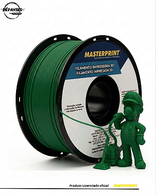 Filamento PLA Verde Escuro 1.75mm 1kg para Impressora 3D – Masterprint