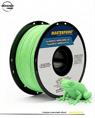 Filamento PLA Verde 1.75mm 1kg para Impressora 3D – Masterprint