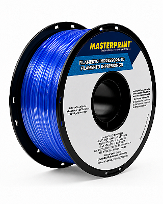 Filamento PETG Azul Translucido 1.75mm 1kg para Impressora 3D – Masterprint