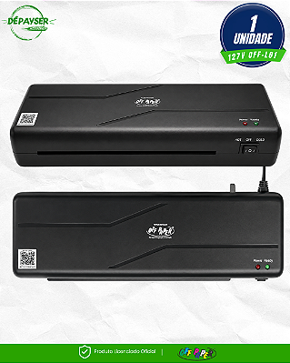 Plastificadora e Laminadora A4 Off Paper OFF L-01 Quente 80 a 125 Micras