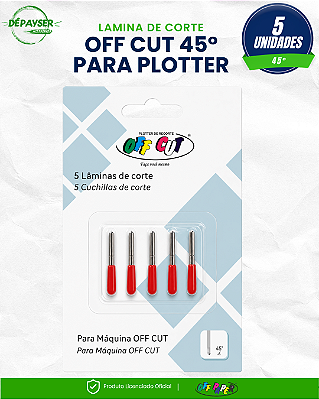 LAMINA DE CORTE OFF CUT - 5 UNIDADES OFFPAPER