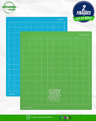 Base de Corte Off Cut 30,48 × 30,48cm para Plotter Off Paper – Fixação Leve ou Média