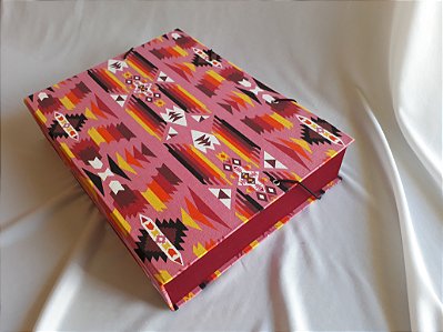 Caixa Pasta Tribal Rosa - A4