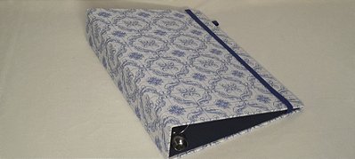 Fichário Branco e Azul A5