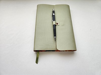 Agenda Capa Sintética Verde - Fecho com imã