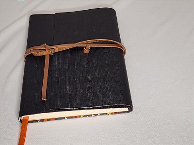 Caderno Capa Sintética Cinza