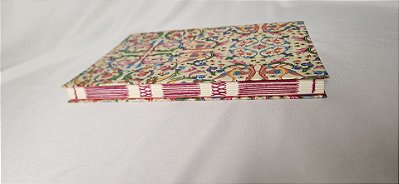 Caderno Costura Aparente Slim Floral