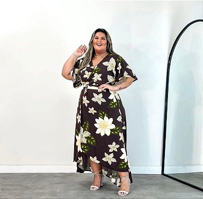 VESTIDO LONGO ENVELOPE