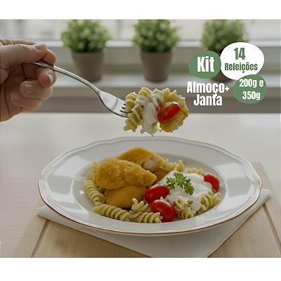 Kit Almoço + Janta - 14 Refeições - 200g e 350g