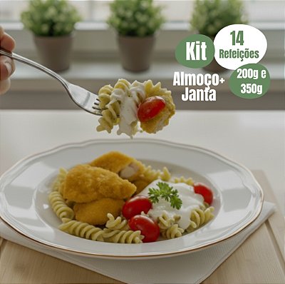 Kit Almoço + Janta - 14 Refeições - 200g e 350g