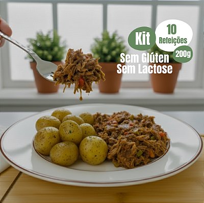 Kit Sem Glúten e Sem Lactose - 10 Refeições - 200g