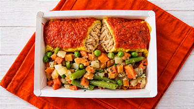 Panqueca de Frango com Salada a Jardineira - 200g ou 350g