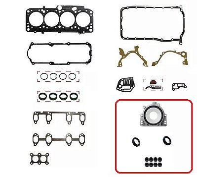 JOGO DE JUNTAS MOTOR VOLKSWAGEN GOLF SR AUDI A3 1.6 8V MTR AKL COMPLETO COM RETENTORES AÇO