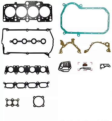 JOGO DE JUNTAS MOTOR VOLKSWAGEN PASSAT TURBO AUDI A4 A6 1.8 20V TURBO  COMPLETO SEM RETENTORES