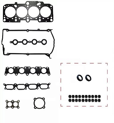 JOGO DE JUNTAS SUPERIOR VOLKSWAGEN PASSAT TURBO AUDI A4 A6 1.8 20V TURBO  COMPLETO COM RETENTORES