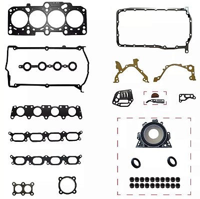 JOGO DE JUNTAS SUPERIOR VOLKSWAGEN PASSAT TURBO AUDI A4 A6 1.8 20V TURBO  COMPLETO COM RETENTORES