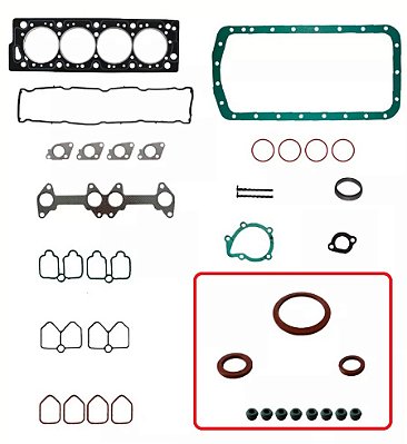 JOGO DE JUNTAS MOTOR CITROEN XSARA XANTIA PEUGEOT 405 406 PARTNER 1.8 8V -XU7JP COMPLETO COM RETENTORES