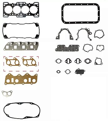 JOGO DE JUNTAS MOTOR ASIA HAFEI TOWNER JR CHANA M100 8V COMPLETO SEM RETENTORES