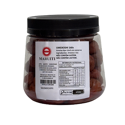 Conserva de Ameixa Japonesa Umeboshi Maruiti 1kg