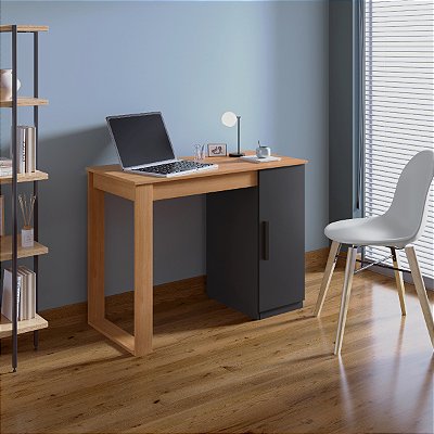 Mesa Escrivaninha Home Office Computador Escritório 1 Porta