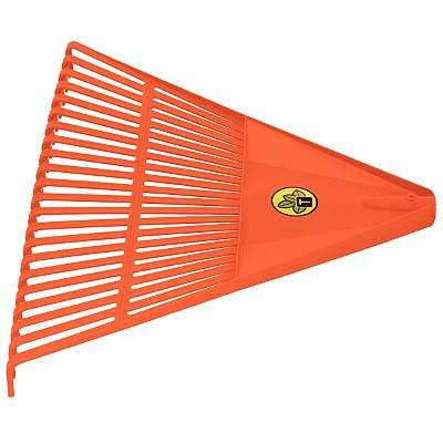 Vassoura Plástica Rastelo Laranja 22 Dentes Tramontina - Sem Cabo