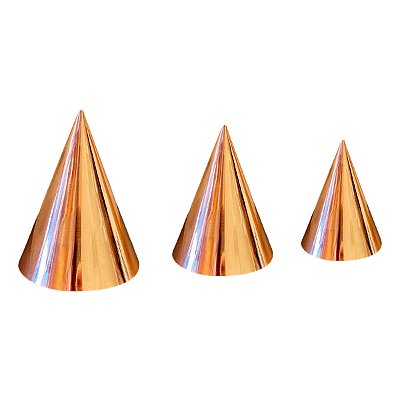 Kit 3 Cones de Cobre Energia Radiônica Radiestesia - P M G