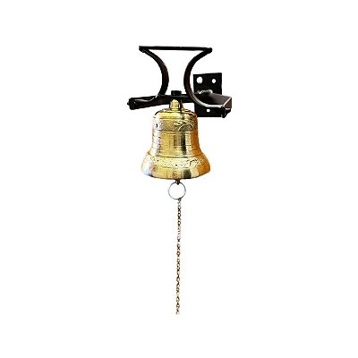 Sino de Bronze com Suporte para Parede/Teto - 1 Kg