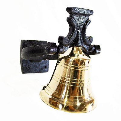 Sino de Bronze com Suporte para Parede/Teto - 1,5 Kg