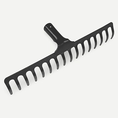 Ancinho Metal Rastelo Grande Jardim Quadra Areia Tramontina