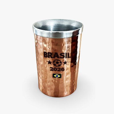 Porta Lata Térmico Cobre Brasil Copa 2026 Copo Caneca 2x1