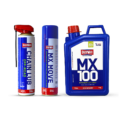 Kit Dia dos Namorados DropMud | Chain Lub + MX Move + MX100