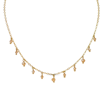 COLAR PINGENTES DE CRISTAIS NUDE