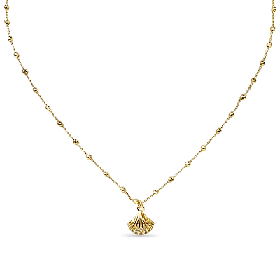 COLAR COM MINI ESFERAS CONCHA DO MAR