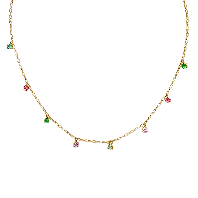 COLAR CHOKER PONTOS DE LUZ COLORIDOS