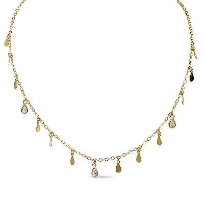 COLAR CHOKER GOTAS DE ZIRCÔNIA