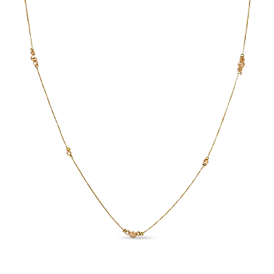 COLAR LONGO CRISTAIS NUDE