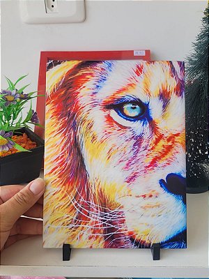 Azulejo decorativo Leão meio rosto 15x20