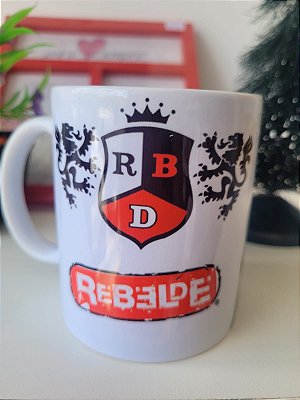 Caneca de cerâmica branca personalizada RBB Soy Rebelde Tour 2023