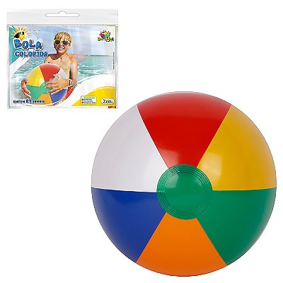 Bola inflável 32cm colorida para crianças, jogo de piscina, jogo aquático, bola esportiva de praia