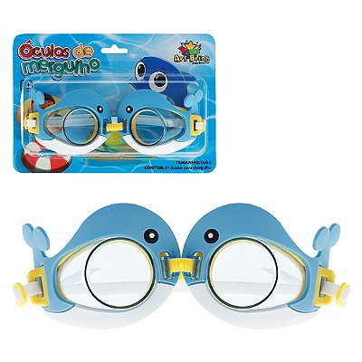 Óculos de Mergulho Infantil Golfinho Super Ajustável