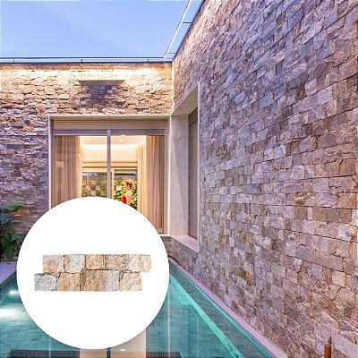 Pedra Espanha - Placa Pronta 20cm x 60cm ( preço /placa )